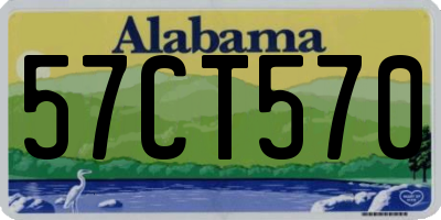 AL license plate 57CT570