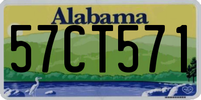 AL license plate 57CT571