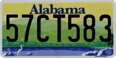 AL license plate 57CT583