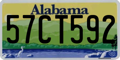 AL license plate 57CT592