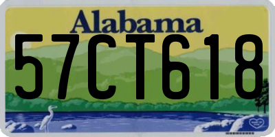 AL license plate 57CT618