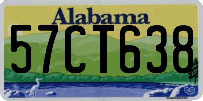 AL license plate 57CT638