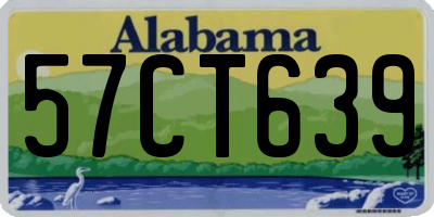 AL license plate 57CT639