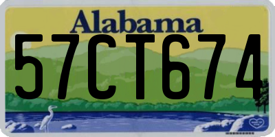 AL license plate 57CT674