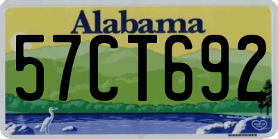 AL license plate 57CT692