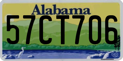 AL license plate 57CT706