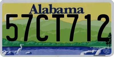 AL license plate 57CT712
