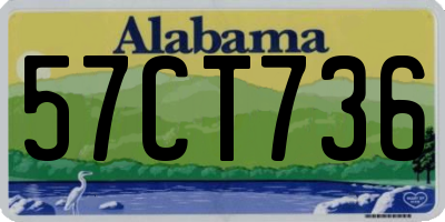 AL license plate 57CT736