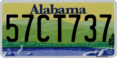 AL license plate 57CT737