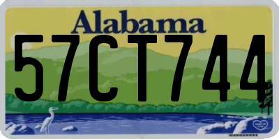 AL license plate 57CT744