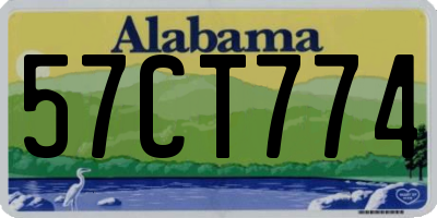 AL license plate 57CT774