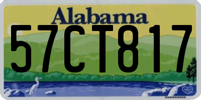 AL license plate 57CT817