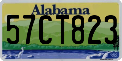 AL license plate 57CT823