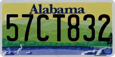 AL license plate 57CT832