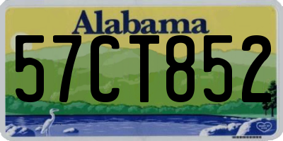 AL license plate 57CT852