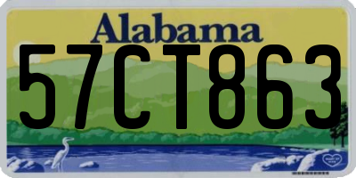 AL license plate 57CT863