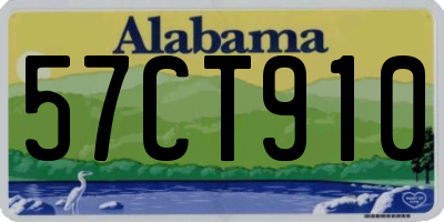 AL license plate 57CT910