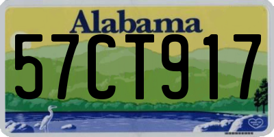 AL license plate 57CT917