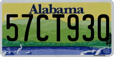 AL license plate 57CT930