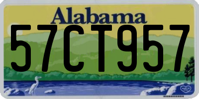 AL license plate 57CT957