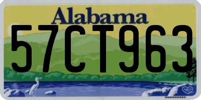 AL license plate 57CT963