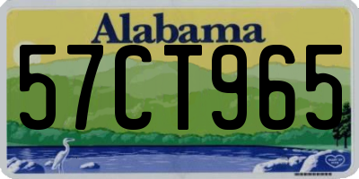 AL license plate 57CT965