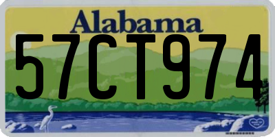 AL license plate 57CT974