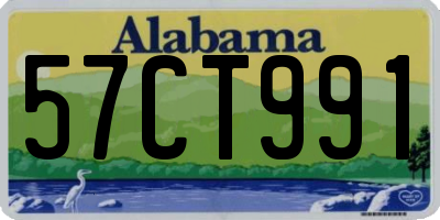 AL license plate 57CT991