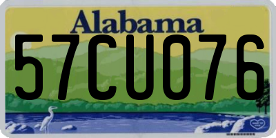 AL license plate 57CU076