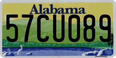 AL license plate 57CU089