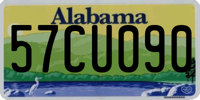 AL license plate 57CU090