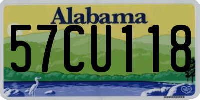 AL license plate 57CU118