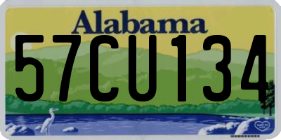 AL license plate 57CU134