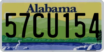 AL license plate 57CU154