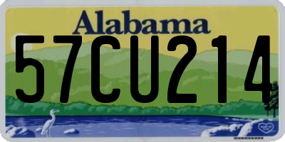 AL license plate 57CU214