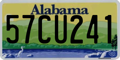 AL license plate 57CU241