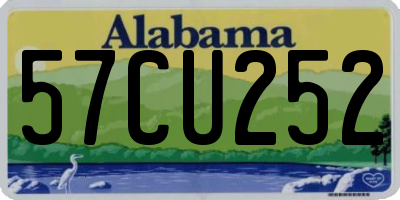 AL license plate 57CU252