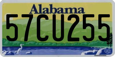 AL license plate 57CU255