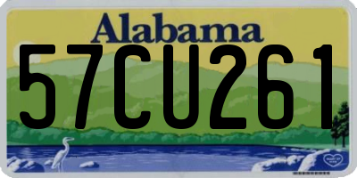 AL license plate 57CU261