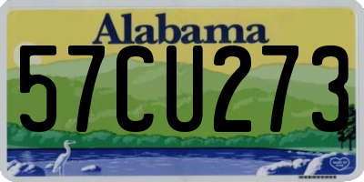 AL license plate 57CU273