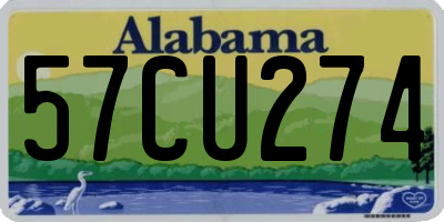 AL license plate 57CU274