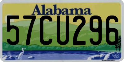 AL license plate 57CU296