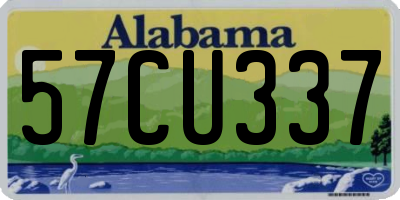 AL license plate 57CU337