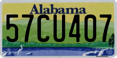 AL license plate 57CU407