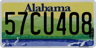 AL license plate 57CU408