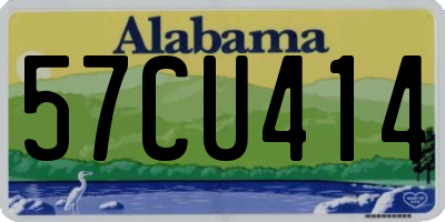 AL license plate 57CU414