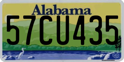 AL license plate 57CU435