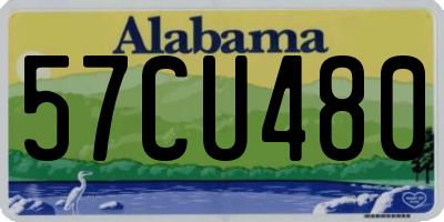 AL license plate 57CU480