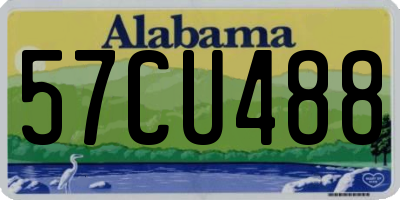 AL license plate 57CU488