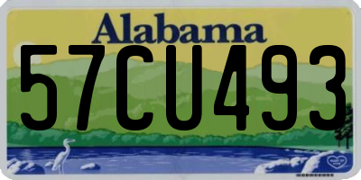 AL license plate 57CU493